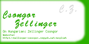 csongor zellinger business card